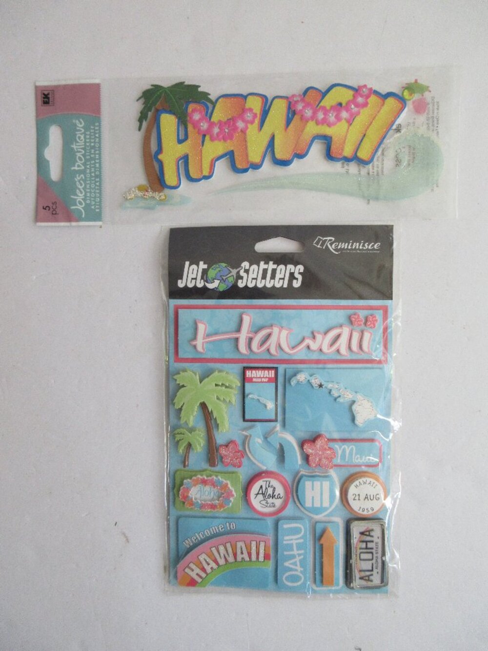 Jolee's Hawaii Travel Vacation Scrapbooking Stickers & Jet Setters Stickers NEW